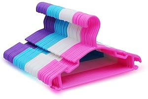 sfesnid Grucce per bambini grucce resistenti per bambini e neonati Set di 40 pezzi 27CM + 10 pezzi Organizzatore