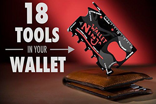 Kreditkarten Multifunktions-Werkzeug Wallet Ninja Multi-Tool mit 18 Funktionen - 4