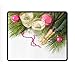 Produktbild Natural Rubber Mouse Pad Printed with Holiday Christmas Glass Ornaments Champagne 11.8"X9.85"