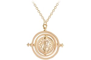 EUFANCE Reloj de Arena Collar 360 DegreeTime Theme Giratorio Niños Regalo Tiempo Colgante Turner Collar Colgante