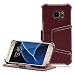 Produktbild MANNA Samsung Galaxy S7 Hülle, Lederhülle Tasche Handyhülle | Nappaleder Leder Case Cover SM-G930F| Etui Standfunktion für Galaxy S7 Case