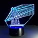 Produktbild Aoyuhf 3D Night Light San Francisco Bridge Led 7-Farben Dekorative Lichter 3D Vision Führende Nachtlichter Für Kinder Touch Usb Nachtlicht Sensor Lichter
