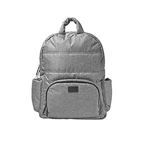 7AM Voyage BK718 Backpack & Diaper Bag, Water Resistant, Multi-Use Travel Bag for Women and Men, Fits 15.6 Inch Laptop, (Heather Grey)
