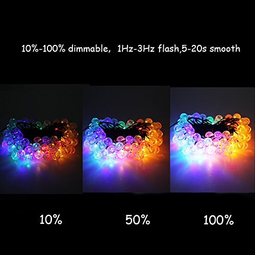 CroLED LED Lichterkette 15m 100LED Strip Licht Kette Wasserdicht Dimmbar DC5V Weihnachten Baum Dekor Farbig Lichtereffekt - 2