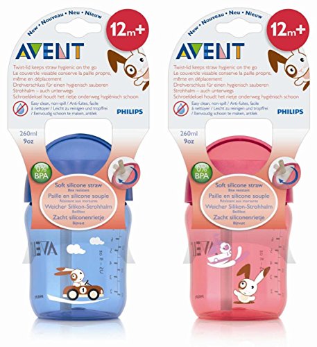 Philips AVENT SCF760/00 – Strohhalm Becher 260ml 12+Mon., Farbe blau - 5