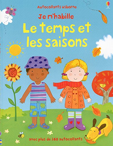 Je m'habille le temps et les saisons - autocollants Usborne en ligne