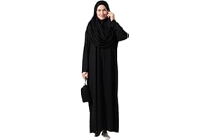 ihvan online Robes Musulmanes pour Femme, Robe de prière Islamique à Manches Longues