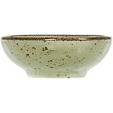 H&h set 6 coppette in stoneware mimosa verde cm8