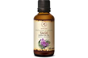 Clary Sage Essential Oil 50ml - Aromatherapy Essential Oils for Diffusers & Aromalamps - Oils for Home Fragrance - Skin & Hai
