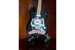 MINI GUITARS Mini Schwarz Gitarre MOTORHEAD LEMMY KILMISTER Anzeige GESCHENK