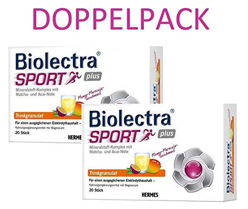 Preisvergleich Produktbild Biolectra Sport Plus Trinkgranulat (2x 20 Stck.) DOPPELPACK