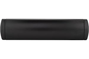 IRONWORX® Enigma 12" Premium Metal Sleeved Letterbox Black ❘ Fully Weather Sealed Letterbox, 180° Opening, Easy Install Ultra Durable Modern Design, Compatible with UPVC, Composite & Wooden Doors