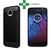 Moto G5s Plus, Tempered Glass + Hybrid BLACK Back Cover, (COMBO OFFER) Premium Real 2.5D Pro 9H Anti-Fingerprints & Oil Stains Coating Hardness Screen Protector Guard For Moto G5s Plus RS.349.00
