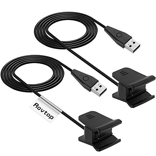 Rovtop Fitbit Alta HR Fil de Charge C  ble de Charge Deux Chargeur Remplacement USB S appliquer    un Suiveur de Musculation de Fitbit Alta HR   Seulement Compatible Avec Fitbit Alta HR 