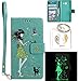 Produktbild für Galaxy J5 2017 PU Fluoreszenz Leder Silikon Schutzhülle Handy case Book Style Portemonnaie Design für Samsung Galaxy J5 2017 (Version J530F) + Schlüsselanhänger ( DDL (5)