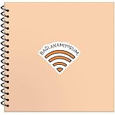 Hisli Şeyler 50 Yaprak &Ccedil;izgili Sert Kapak Stickerlı Defter, Bağlanamıyorum, 16x15cm