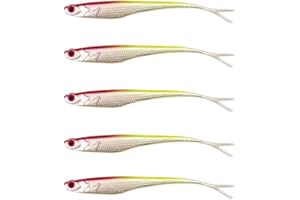 WURMBADEN 5 STK no Action Shads Gummifische 13 cm Drop Shot Shad Angel Köder Hecht Zander