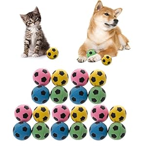 Youlin – Lote de 20 Pelotas de Espuma EVA para Mascotas, Perros, Gatos, sin Ruido, Espuma Suave