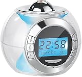 Inklusive deutscher Anleitung. Uhr mit Projektion - Außerdem relevant oder passend zu: Stimmungslicht, LED Projektor, Lichtwecker, Naturklänge, Naturtönen, Uhren, Garantie, Digital, Nature, sanft, Licht