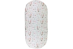 Cosamui Bajera algodón 100% colchón del capazo - Universal - Funda Universal capazo para bebé (Amapola)