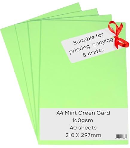 Papier Cartonné A4 Bleu 160 G/m² - Lot 40 Feuilles Couleur Intense, Idéal Impression, Confection Cartes, Loisirs Créatifs