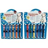 6er Set Welpenhalsband Welpenhalsbänder für Züchter Gr. 1