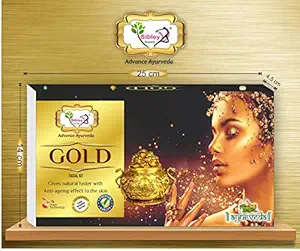 Sibley Beauty Radiant Gold Kesar Facial Kit ( 155 gm + 10 ml Serum) Pack of 6 - Skin Brightening Polishing Instaglow Facial Kit - Anti Ageing Facial Kit for Men Women Boys Girls Oily Dry Normal Skin