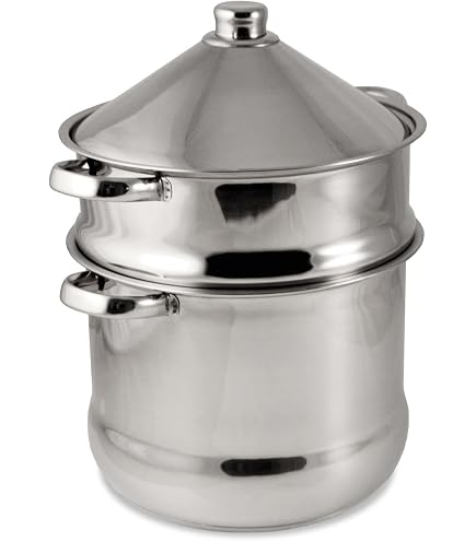 Couscoussier Hora Acier Inox 24cm 9L - Compatible Induction | Cuisson Vapeur Optimale