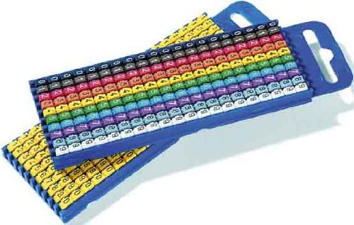 WIC® Kennzeichnungsclip Kennzeichnungsmarkierer für Kabel Aufdruck 0 - 9 Größe 1 Farbe 200 Stück