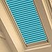 Produktbild VELUX Orignal Plissee/Faltstore FML C06 1272/Bedienart : Elektronisch/Farbe : Uni Türkis/Fenstergröße : C06/Fenstertypen : GGU, GGL, GPU, GPL, GHU, GHL, GTU, GTL_18437