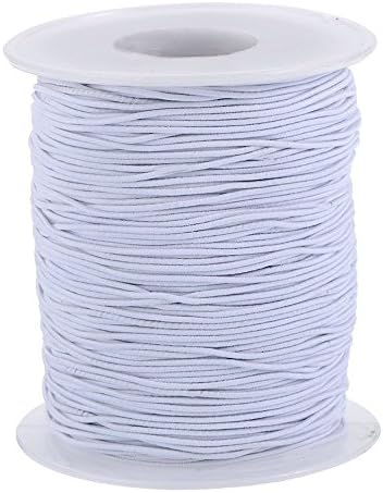 1mm White Hat Elastic - 5 metres - Free Delivery