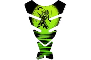 ‎BIKE-LABEL BIKE-label Tankpad Motorrad Aufkleber Sticker kompatibel für Kawasaki Ninja Rising Sun Grün X507505VA