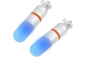 SecurityIng 2Pcs Scuba Dive Strobe Signal Light, Mini Tank Light Night Dive Marker Light, Underwater 150M LED Flashing Safety Light Firefly Beacon Diving Light with AAA Battery -Blue