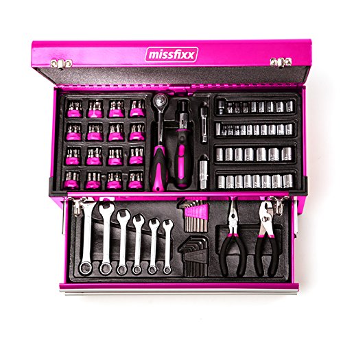 Preisvergleich Produktbild missfixx - Pinker Werkzeugkasten 175-Teile