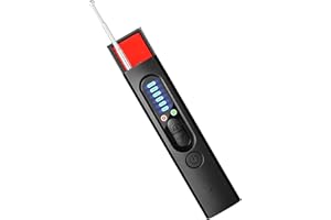 SOXOI Hidden Camera Detector – RF Bug Detector with GPS Tracker Finder, 4 Detection Modes & 5 Sensitivity Levels, Mini Portable Anti-Spy Device for Hotel, Office, Car, Travel (30H Battery) (Mat Black)