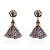 OSYARD Damen Ohrringe Ohrstecker Ohrschmuck, Frauen Vintage Style Strass Kristall Quaste Baumeln Ohrstecker Modeschmuck,Rotro Tassel Stecker Eardrop Hängeohrringe Ohrschmuck Ohrringe