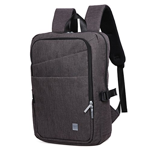 Eshow Nylon Laptop Rucksack Backpack Schulrucksack Laptoprucksack für 13″ 13.3″ 14″ Laptop Notebook Computer Arbeit Campus Studenten - 2