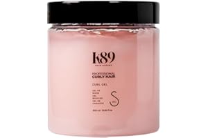 K89 HAIR EXPERT K89 Profesional Curly Hair Curl Gel 500ml - Definidor de Rizos, Alta Fijación, Hidratación + Brillo, Control Anti-Frizz para Cabello Rizado u Ondulado