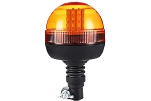 AB1 flexzon 40 Led Beacon Warning Flashing Rotating Orange Flexible Din Pole Tractor Light E Mark