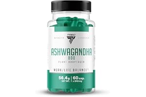 ‎TREC NUTRITION Trec Nutrition Ashwagandha 800 Unterstützt Die Gedächtnisfunktion Und Konzentration Steigert Leistungsfähigkeit 60 Kapseln
