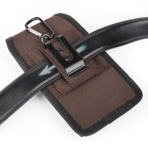 iPhone 7 Plus Vertikal GÃ¼rtel Tasche,iNNEXT Handytasche GÃ¼rteltasche GÃ¼rtelclip Fall Holster Pouch Oxford Canvas fÃ¼r Samsung Galaxy S8 plus/iPhone 6 6S PLUS,Oneplus 5,Galaxy S6Edge Plus(Braun 5.5inch)