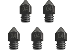 AJOYIB Ugello Mk8 in acciaio temprato A prova di abrasione Ugelli dell'estrusore 0,4 mm 5 pz