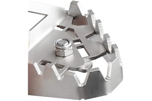 YIEBA Extensor de Extensión de Almohadilla de Clavija de Palanca de Freno Trasero para CRF1000L Africa Twin CRF1000L Adventure Sports 2014-2019 Africa Twin CRF1100L Adventure 2020-2021 Plateado