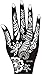6 Sheets STENCILS TATTOO Set 6 Mehndi TemplateTattoo Henna Designs for Hand - single use - for Henna Tattoo Glitter Tattoo Airbrush Tattoo
