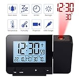 Brillo ajustable 3: El reloj de la temperatura de la alarma tiene 3 niveles de brillo, superbrillante, brillo medio y brillo suave, se puede ajustar fácilmente de acuerdo con los surroungdings, protección ocular y ahorro de energía.