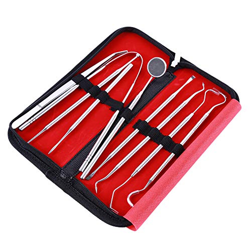 Preisvergleich Produktbild Ellepigy 9 Stücke Ohr Wachs Picks Ohrenschmalz Reiniger Entferner Picker Ohrmassage Reinigungswerkzeug Mit Schwarzem Leder Box