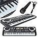 Produktbild Jurenay Neues Klavier Multifunktionale Mini Elektronische Klavier Mit Mikrofon 61 Tasten Multifunktionale Elektronische Kind Klavier Musikinstrumente Für Kleinkinder, Weihnachten Spielzeug