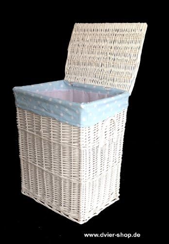 dvier Vwwk 23WRT A Basket Laundry Basket, White, 32 x 24 x 46 cm