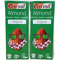 Ecomil Organic Mini Tetra Almond Drink 200 ml (Pack of 8)