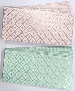 Jain Cards Special Sea Green & Baby Pink combo Exclusive Range Sagan Envelopes (Pack of 20)